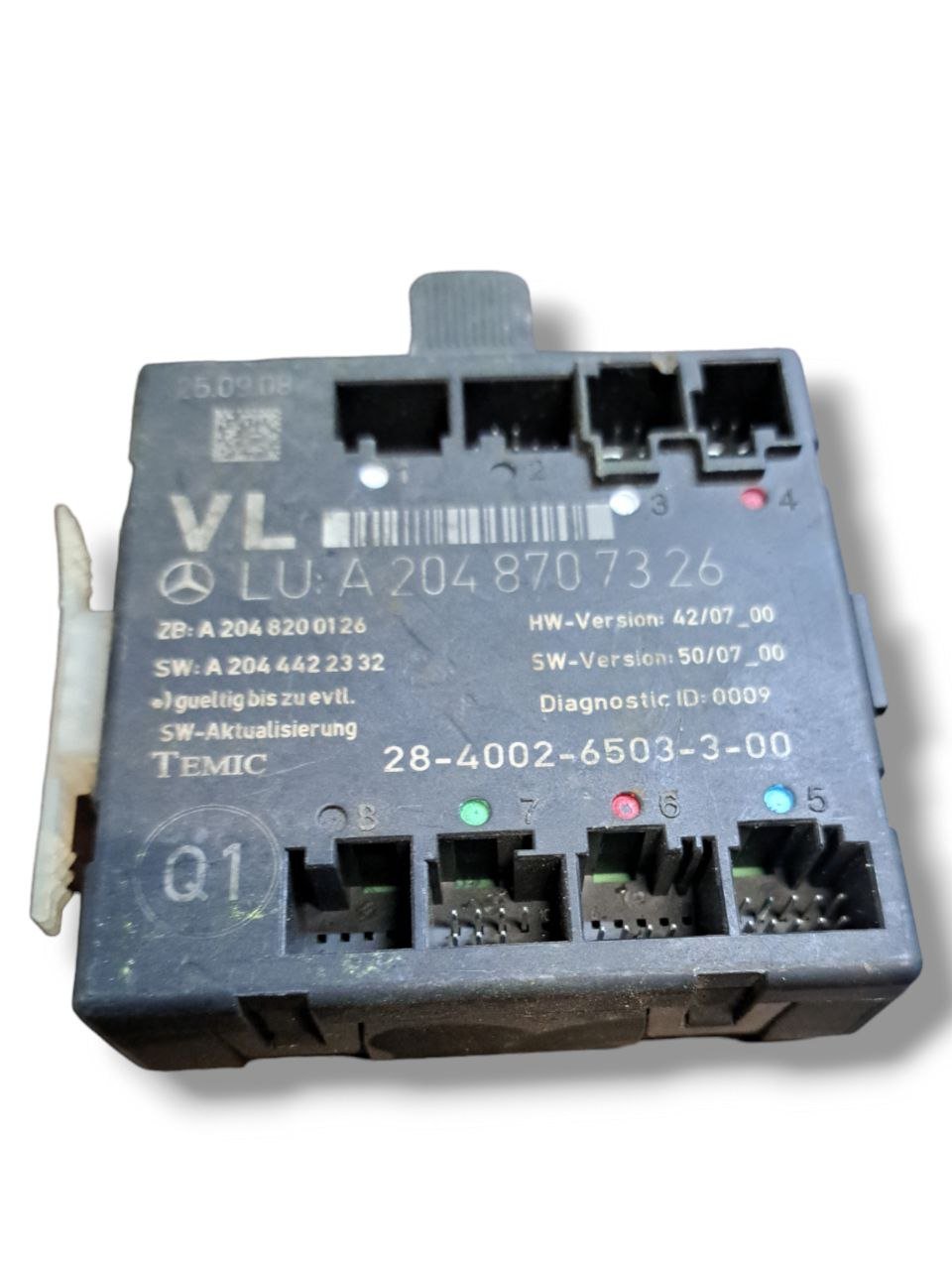 Centralina porta Anteriore sinistra Mercedes - Benz Classe C W204 COD:A2048707326(2007 - 2013) - F&P CRASH SRLS - Ricambi Usati