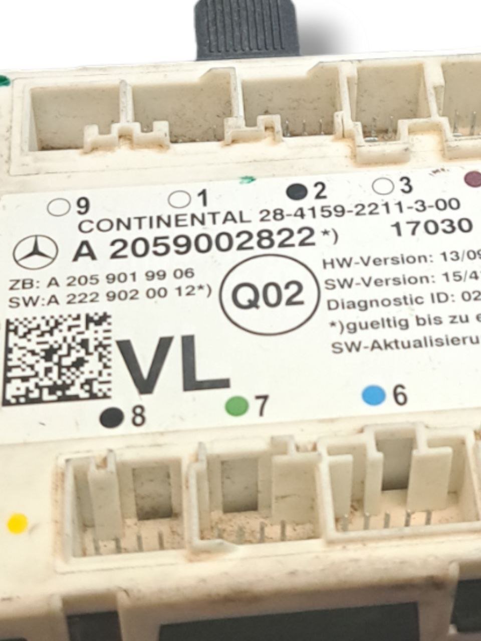 Centralina Porta anteriore Sinistra Mercedes - Benz Classe C W205 COD:A2059002822 (2014 - 2021) - F&P CRASH SRLS - Ricambi Usati