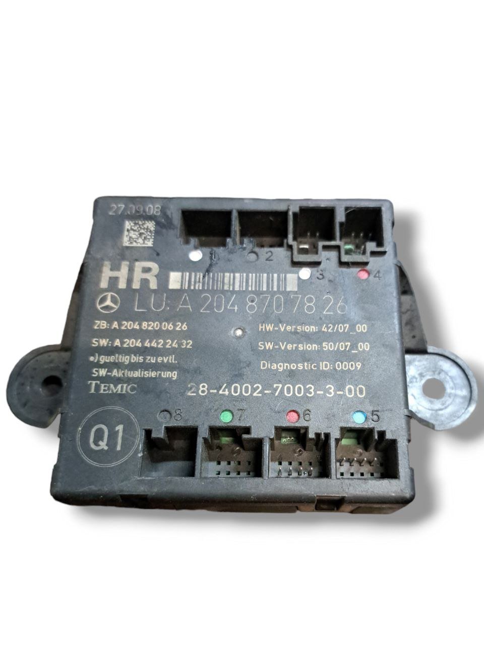 Centralina porta posteriore destra Mercedes - Benz Classe C W204 COD:A2048707826 (2007 - 2013) - F&P CRASH SRLS - Ricambi Usati