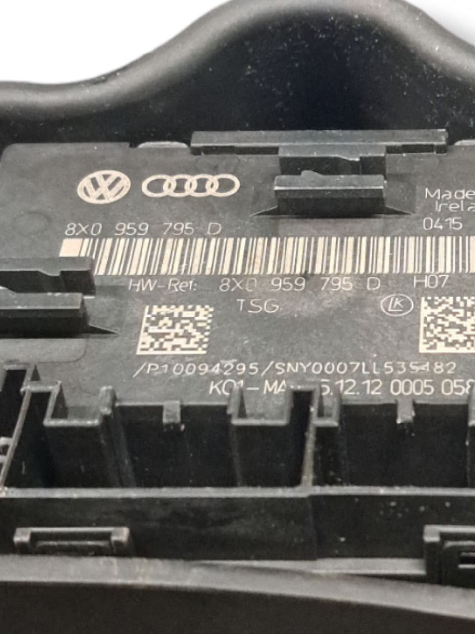 Centralina porta posteriore Sinistra Audi A1 8X (2010 - 2018) COD:8X0959795D - F&P CRASH SRLS - Ricambi Usati