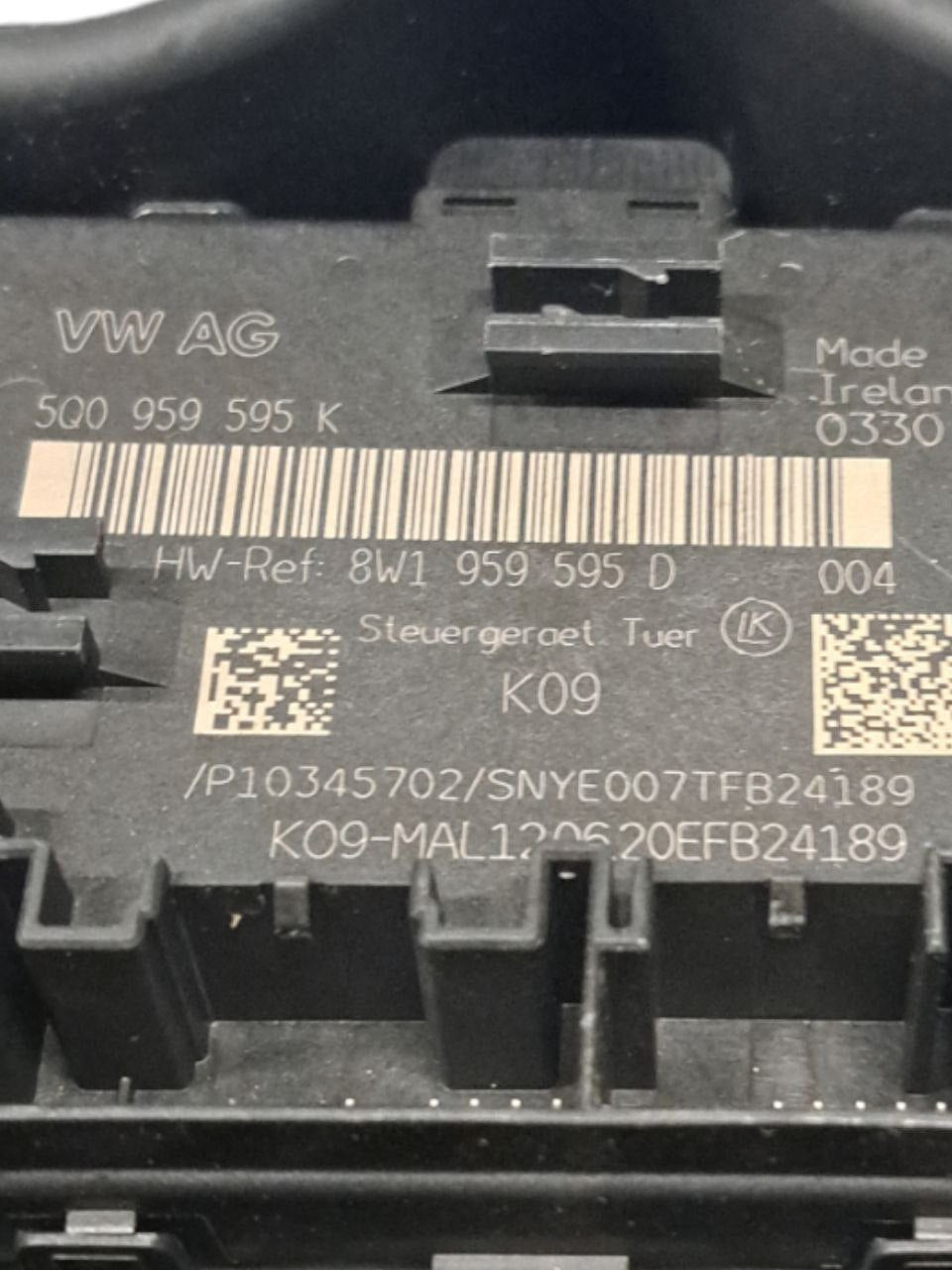 Centralina Porta posteriore Sinistra Audi Q3 (2018>) COD:5Q0959595K - F&P CRASH SRLS - Ricambi Usati