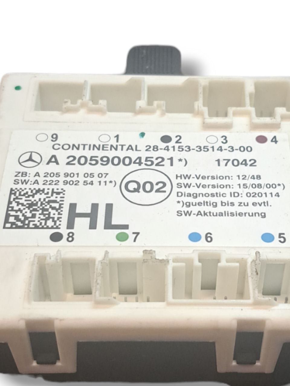 Centralina Porta Posteriore Sinistra Mercedes - Benz Classe C W205 COD:A2059004521 (2014 - 2021) - F&P CRASH SRLS - Ricambi Usati