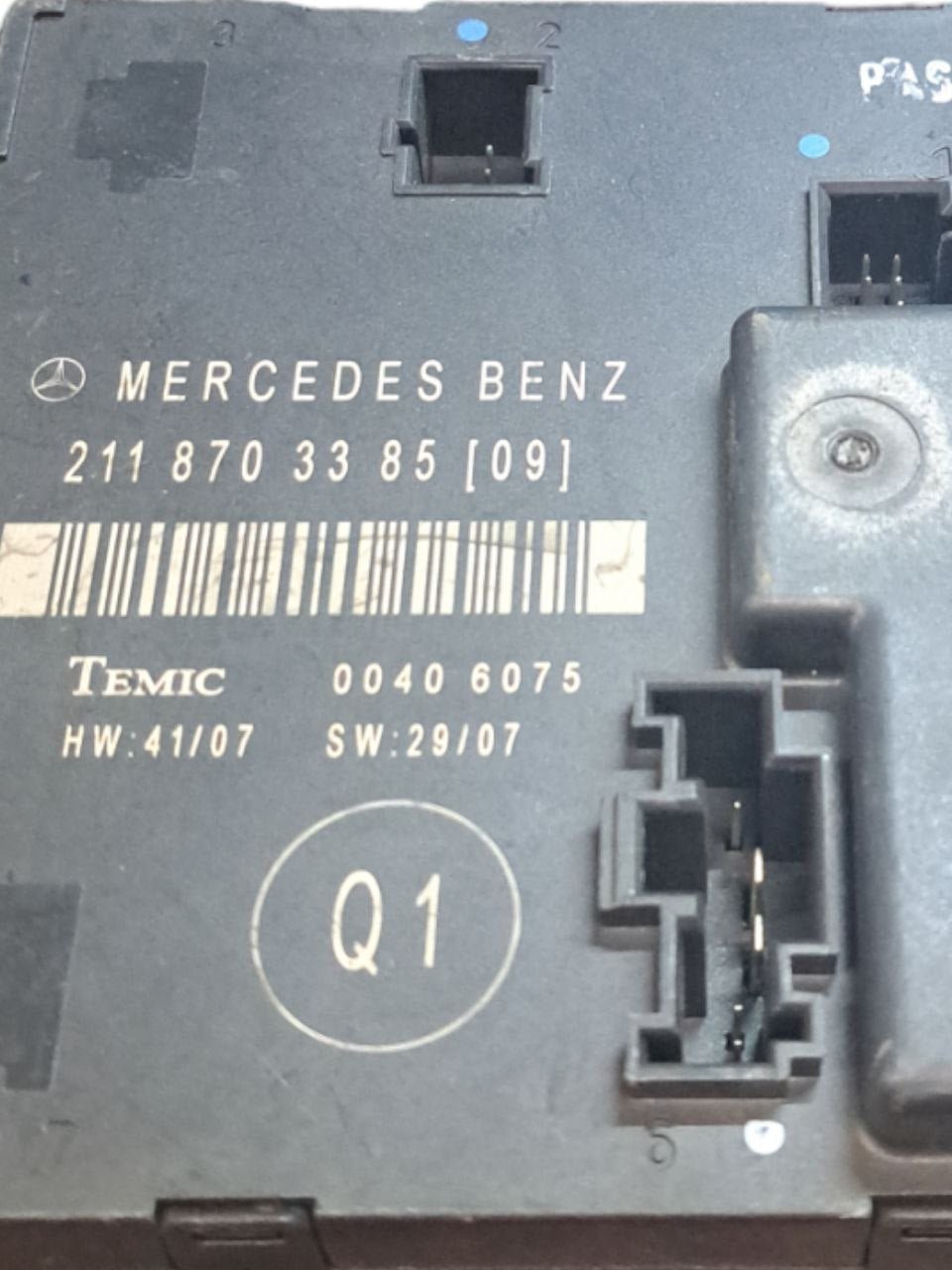 Centralina Porta Posteriore sinistra Mercedes - Benz Classe E W211 COD:2118703385 (2002 - 2007) - F&P CRASH SRLS - Ricambi Usati