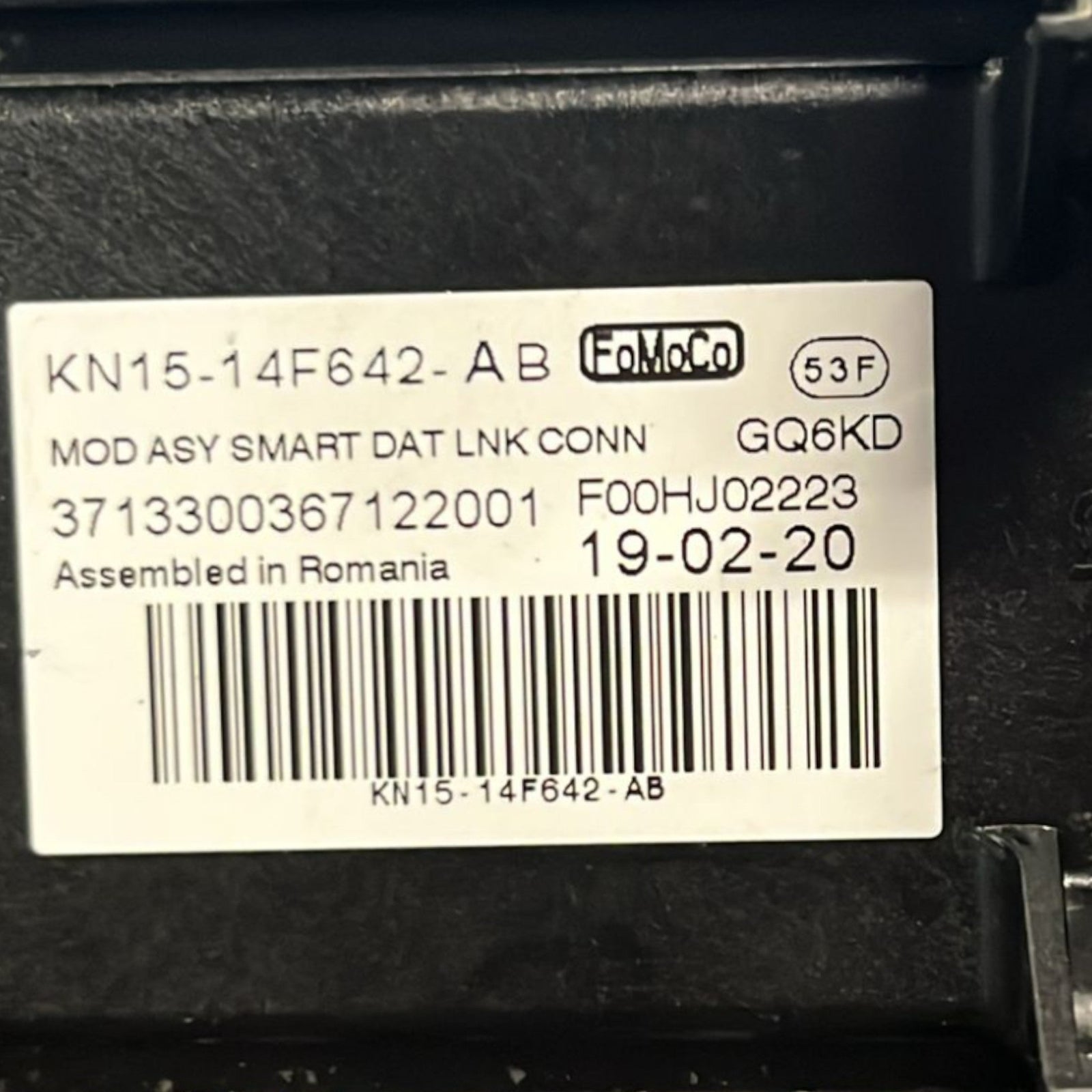 Centralina Porta / Presa OBD Ford Eco Sport cod:F00HJ02223 (2012 >) - F&P CRASH SRLS - Ricambi Usati