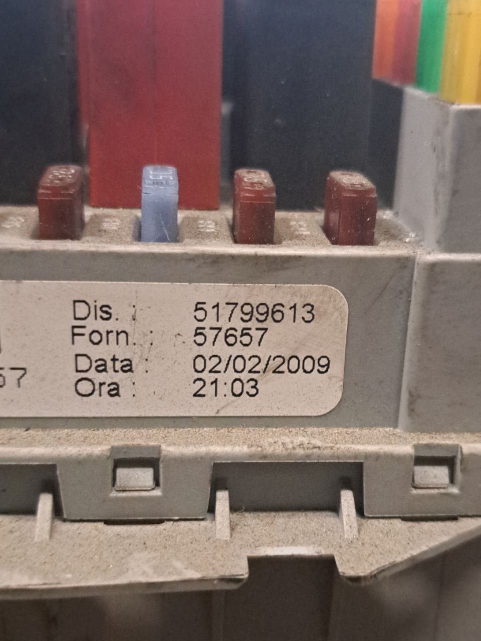 Centralina portafusibii scatola fusibili Lancia Musa 1.3 Diesel (2004 - 2012) COD:51799613 - F&P CRASH SRLS - Ricambi Usati