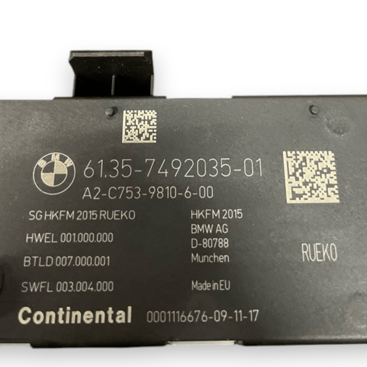 Centralina Portellone Bagagliaio Bmw Serie 4 Gran Coupè F36 (2013 al 2020) cod: 7492035 - 01 - F&P CRASH SRLS - Ricambi Usati