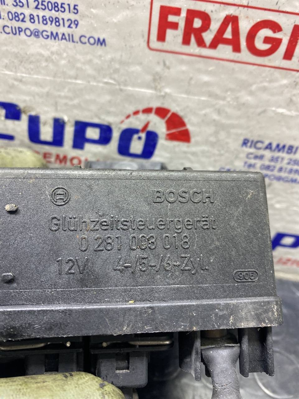 Centralina preriscldamento candelette fiat alfa romeo lancia cod:0281003018 - F&P CRASH SRLS - Ricambi Usati