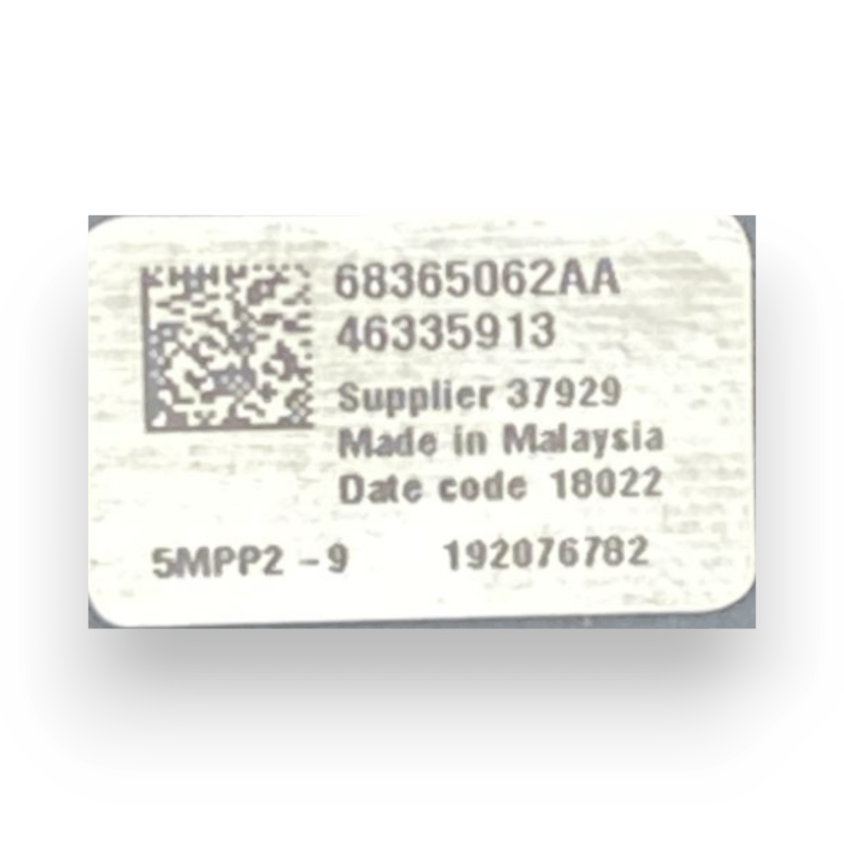 centralina pressione gas di scarico jepp renegade cod:68365062aa (2014 - ) - F&P CRASH SRLS - Ricambi Usati