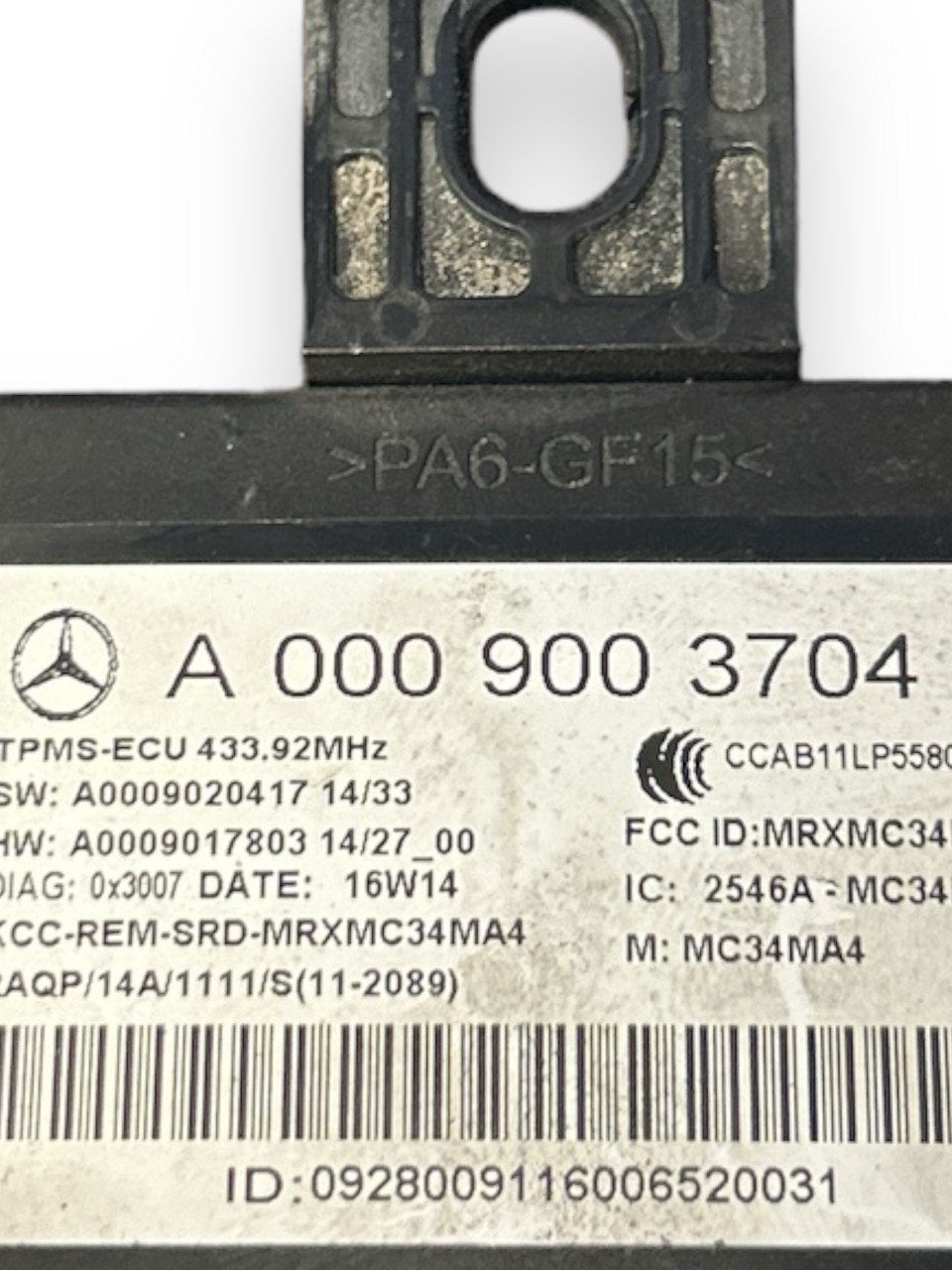 Centralina Pressione Pneumatici Mercedes Benz Classe C (W204) (2007 > 2014) cod.A0009003704 - F&P CRASH SRLS - Ricambi Usati