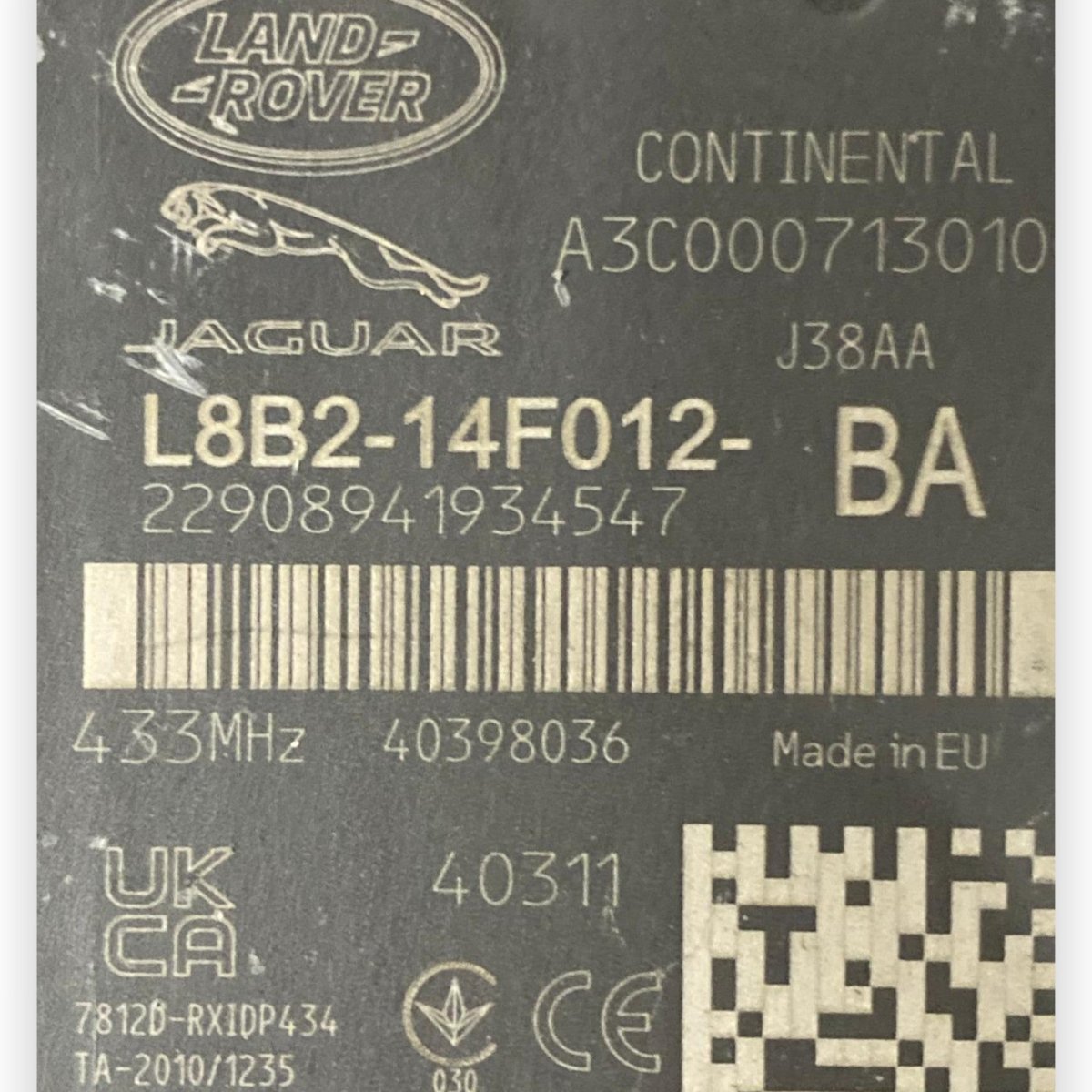 Centralina pressione pneumatici Range Rover Vogue L460 (2022 - ) Cod: L8B2 - 14F012 - BA - F&P CRASH SRL - Ricambi Usati