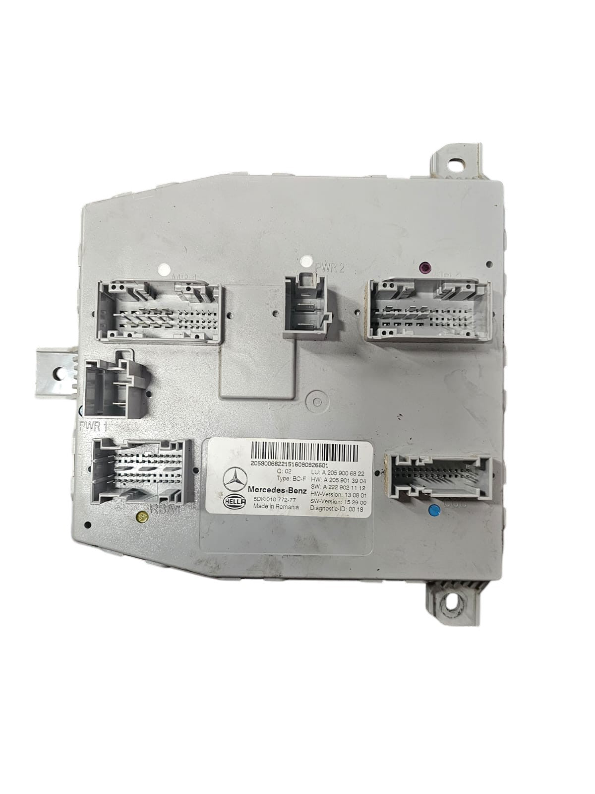 Centralina SAM / Body Computer Mercedes Classe C W205 Cod:A2059006822 (2014 - 2021) - F&P CRASH SRLS - Ricambi Usati