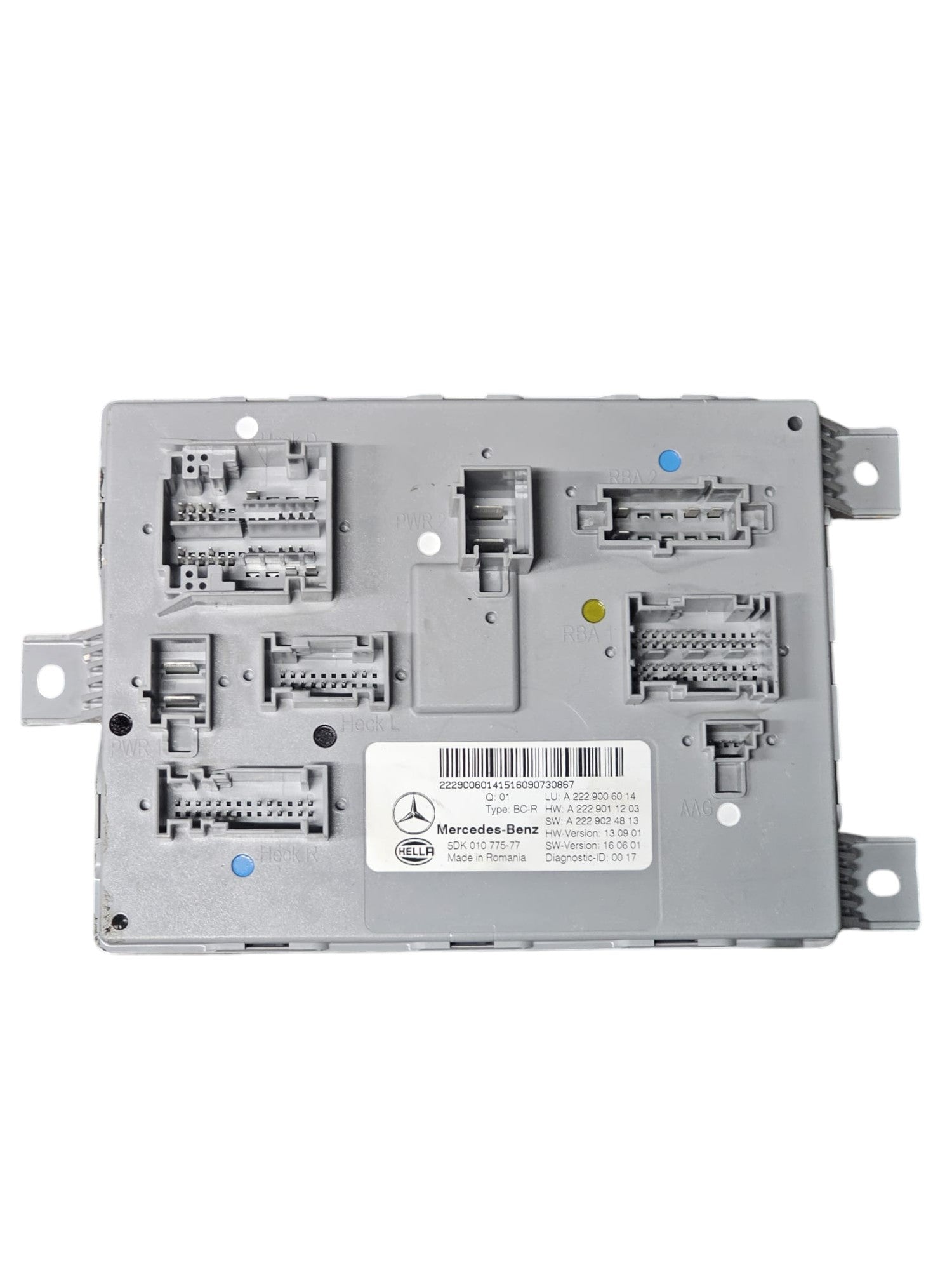 Centralina SAM / Body Computer Posteriore Mercedes Classe C W205 Cod:A2229006014 (2014 - 2021) - F&P CRASH SRLS - Ricambi Usati