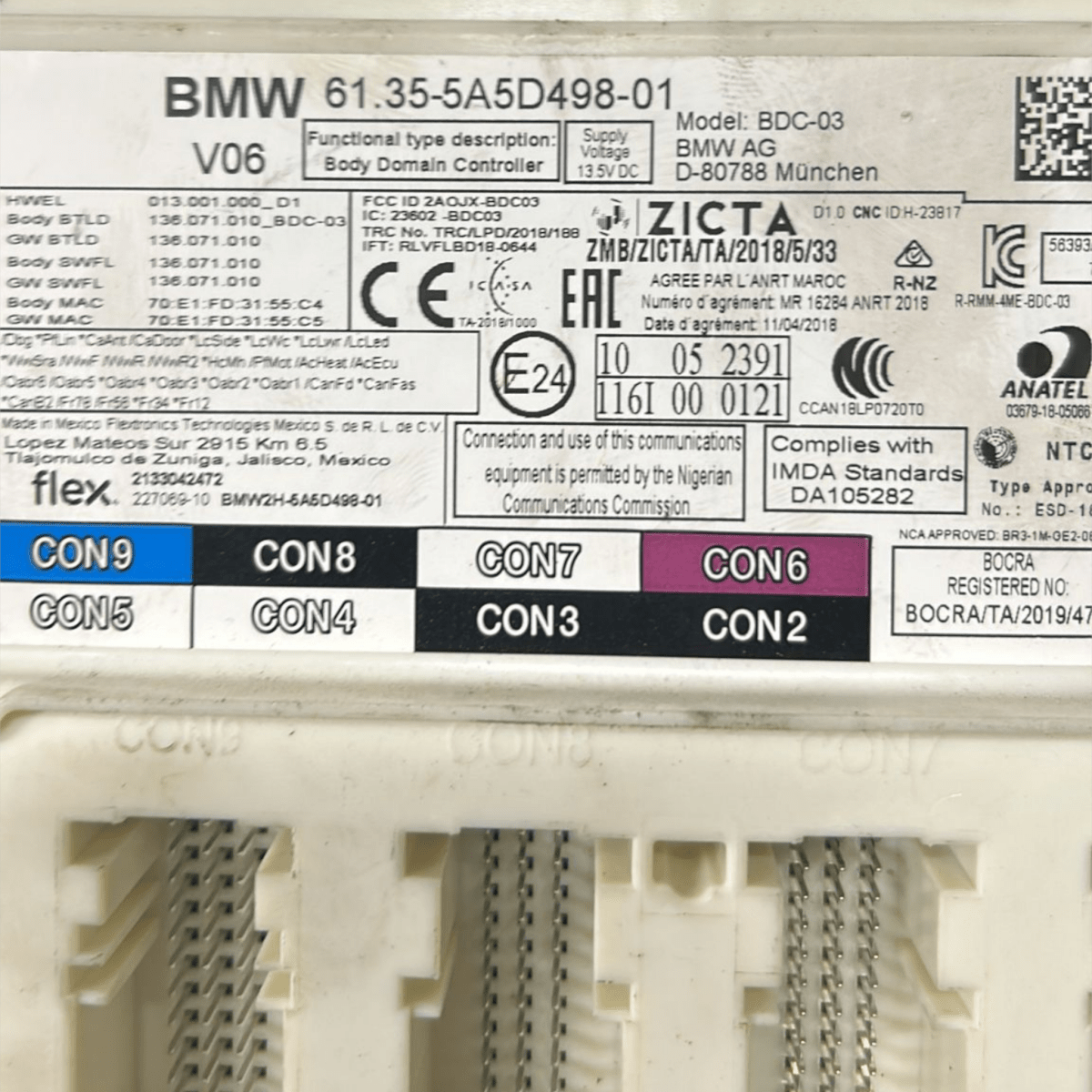 Centralina scatola fusibili bmw x3 g01 2.0 diesel cod:61.35 - 5a5d498 - 01 (2017 > 2024) - F&P CRASH SRL - Ricambi Usati