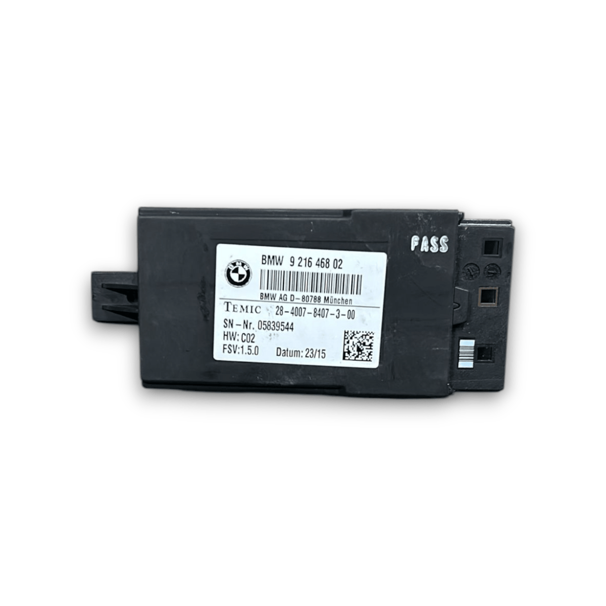 Centralina Sedile Bmw Serie 6 Gran Coupé cod:921646802 (2012 &gt; 2018) - F&amp;P CRASH SRLS - Ricambi Usati