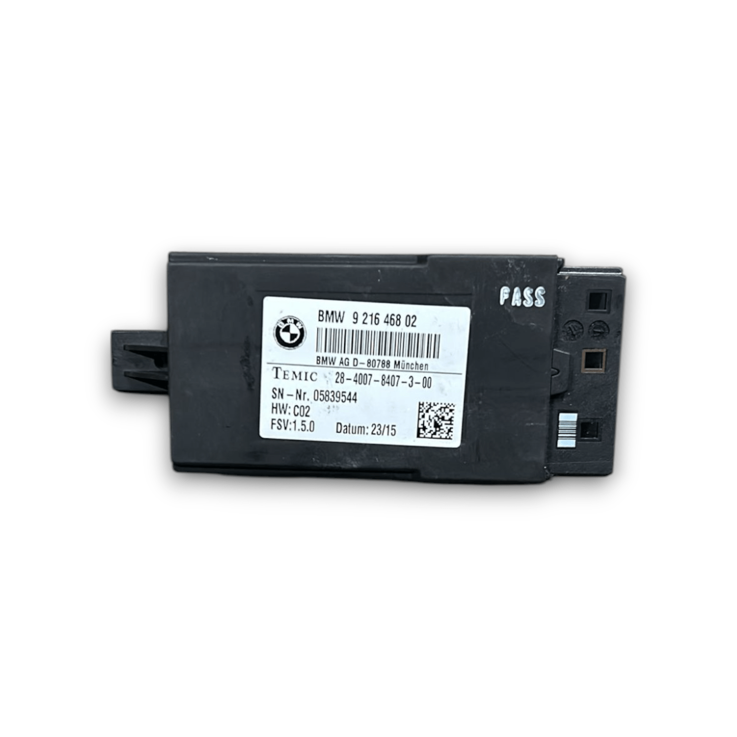 Centralina Sedile Bmw Serie 6 Gran Coupé cod:921646802 (2012 > 2018) - F&P CRASH SRLS - Ricambi Usati