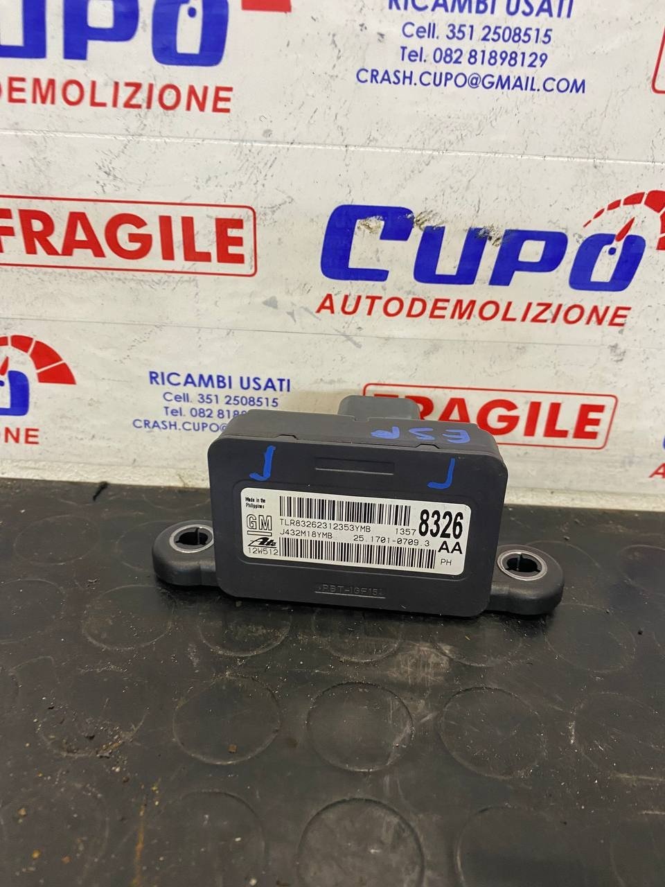 Centralina Sensore ESP Imbardata Opel Astra J (2014) SW cod: 13578326 - F&P CRASH SRLS - Ricambi Usati