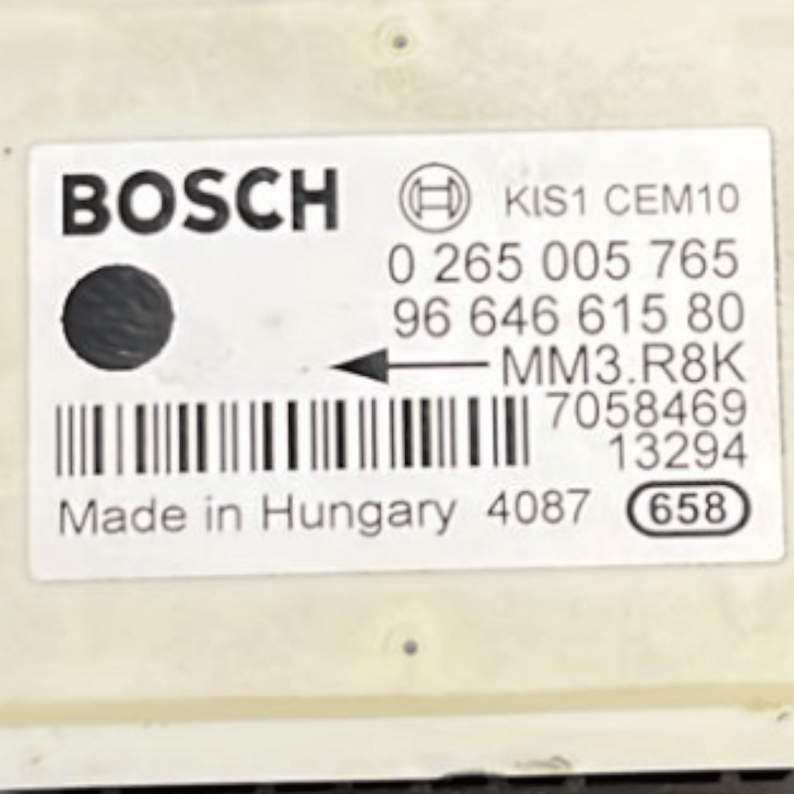 Centralina Sensore Imbardata ESP Peugeot 307 cod:0265005765 (2001 >2009) - F&P CRASH SRLS - Ricambi Usati