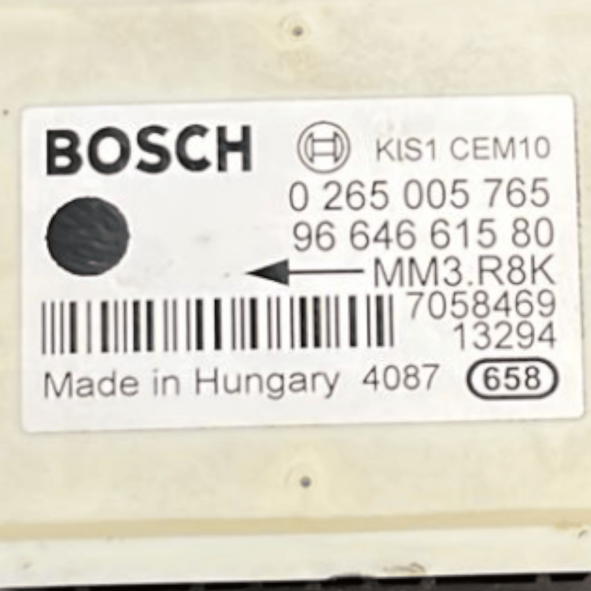 Centralina Sensore Imbardata ESP Peugeot 307 cod:0265005765 (2001 >2009) - F&P CRASH SRLS - Ricambi Usati
