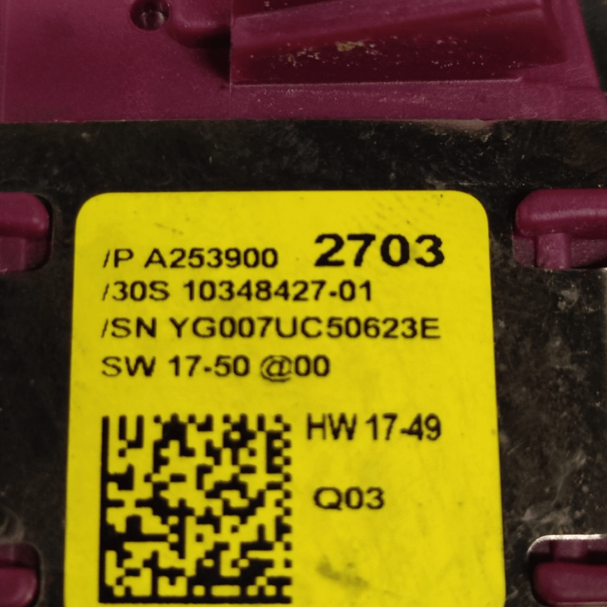 Centralina Sensore Pioggia Mercedes GLC C253 COD: A2539002703 (2016 - 2023) - F&P CRASH SRLS - Ricambi Usati