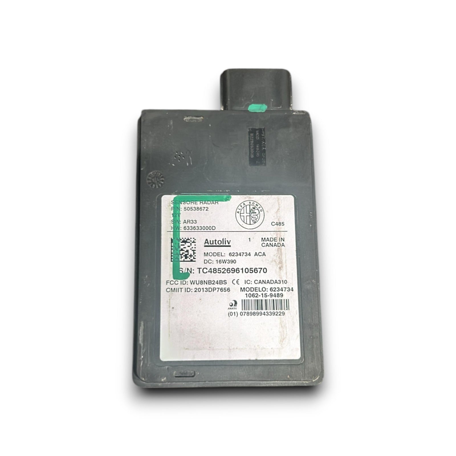 Centralina / Sensore Radar Alfa Romeo Giulia cod.50538672 2.2 Diesel (2016 > ) - F&P CRASH SRLS - Ricambi Usati