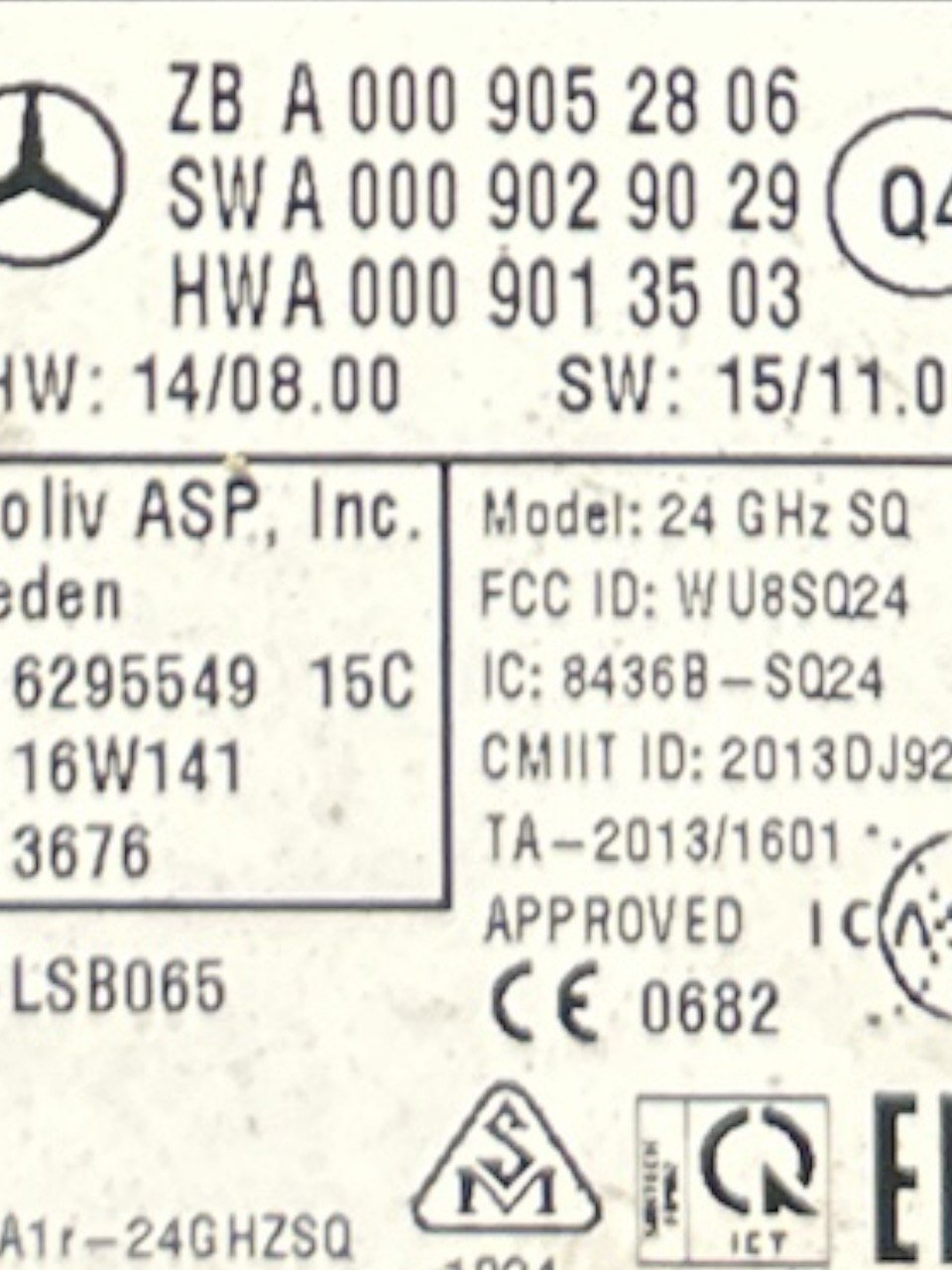 Centralina / Sensore Radar Infiniti (Q30) 2.2 Metano (2015 > 2019) cod.62866 5DAOA - F&P CRASH SRLS - Ricambi Usati