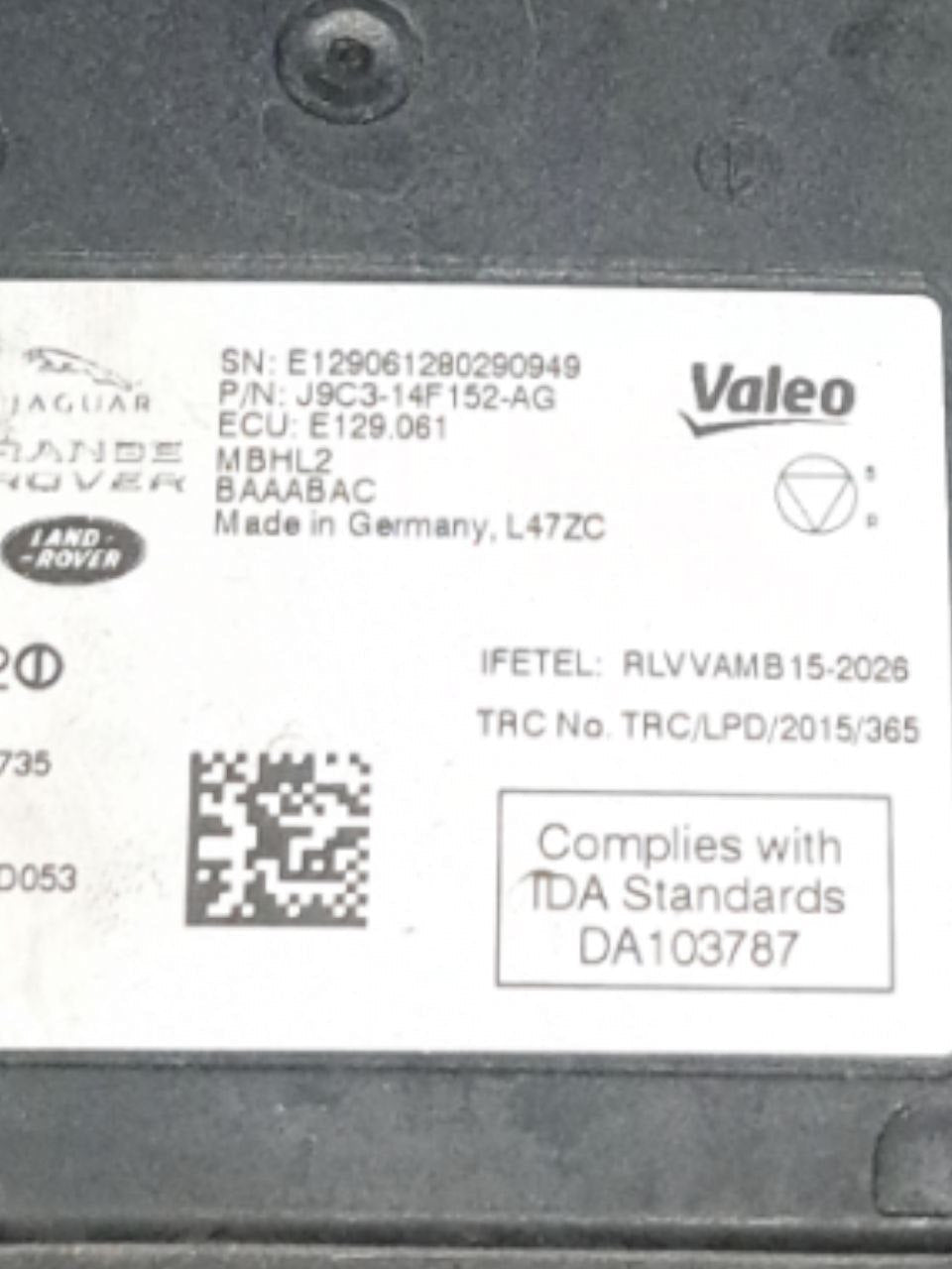 Centralina Sensore Radar Jaguar E - Pace (2017>) COD:J9C3 - 14F152 - AG - F&P CRASH SRLS - Ricambi Usati