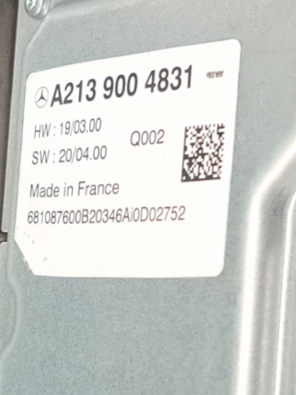 Centralina Sensore Radar Mercedes Benz GLC C253 (2017>) COD:A2139004831 - F&P CRASH SRLS - Ricambi Usati