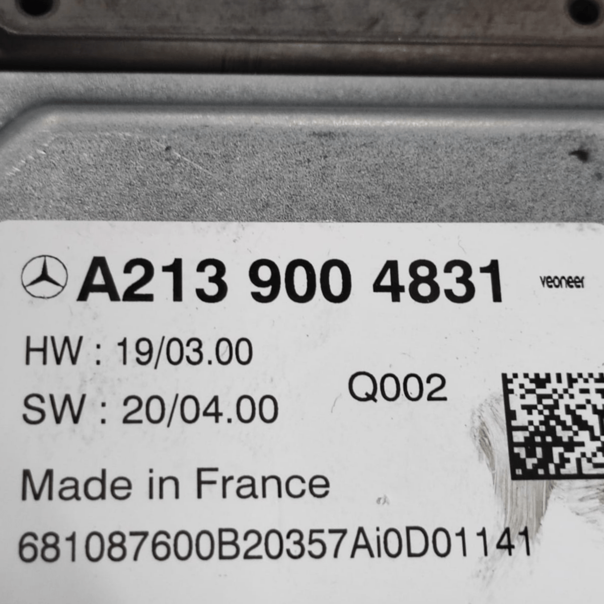 Centralina sensore radar mercedes eqc n293 cod: a2139004831 (2019 - 2023) - F&P CRASH SRLS - Ricambi Usati