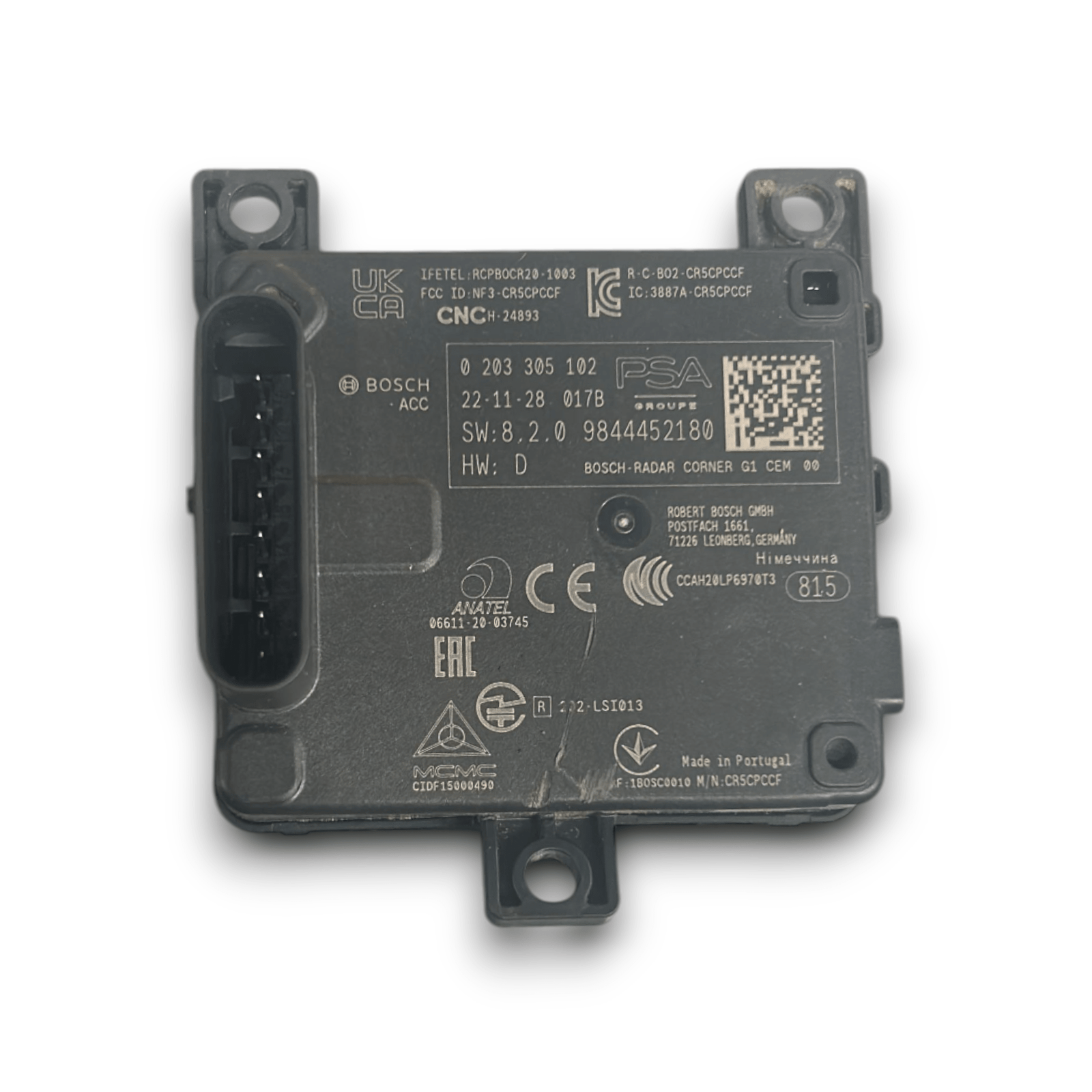 Centralina / Sensore Radar Peugeot 308 III cod.9844452180 (2021 > ) - F&P CRASH SRLS - Ricambi Usati