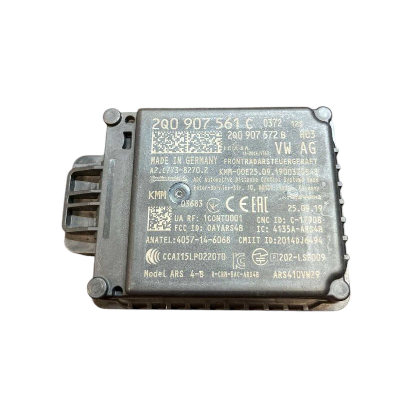 Centralina / Sensore Radar Seat Arona (2017 - 2023) cod.2Q0907561C - 2Q0907572B - F&P CRASH SRLS - Ricambi Usati