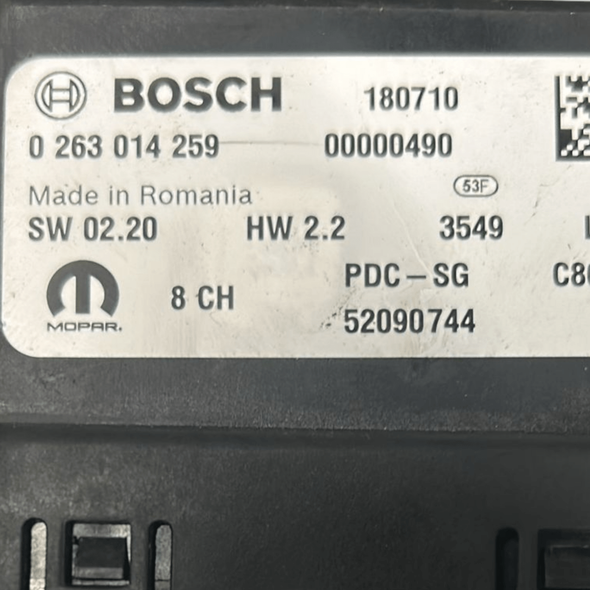 Centralina sensori di parcheggio fiat 500x cod:0263014259 (2014 >) - F&P CRASH SRL - Ricambi Usati