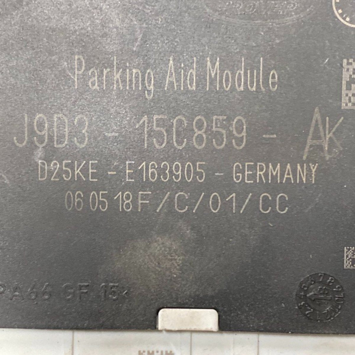 Centralina sensori di parcheggio jaguar i - pace Cod: j9d3 - 15c859 - ak (2018 - 2024) - F&P CRASH SRLS - Ricambi Usati