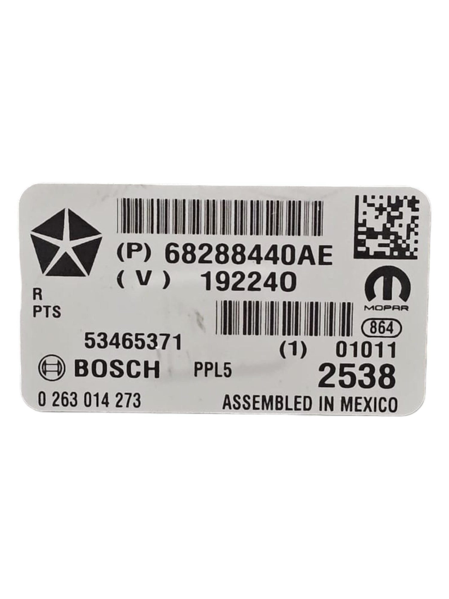 Centralina Sensori di Parcheggio Jeep Cherokee KL Cod:68288440AE (2013 - 2023) - F&P CRASH SRLS - Ricambi Usati