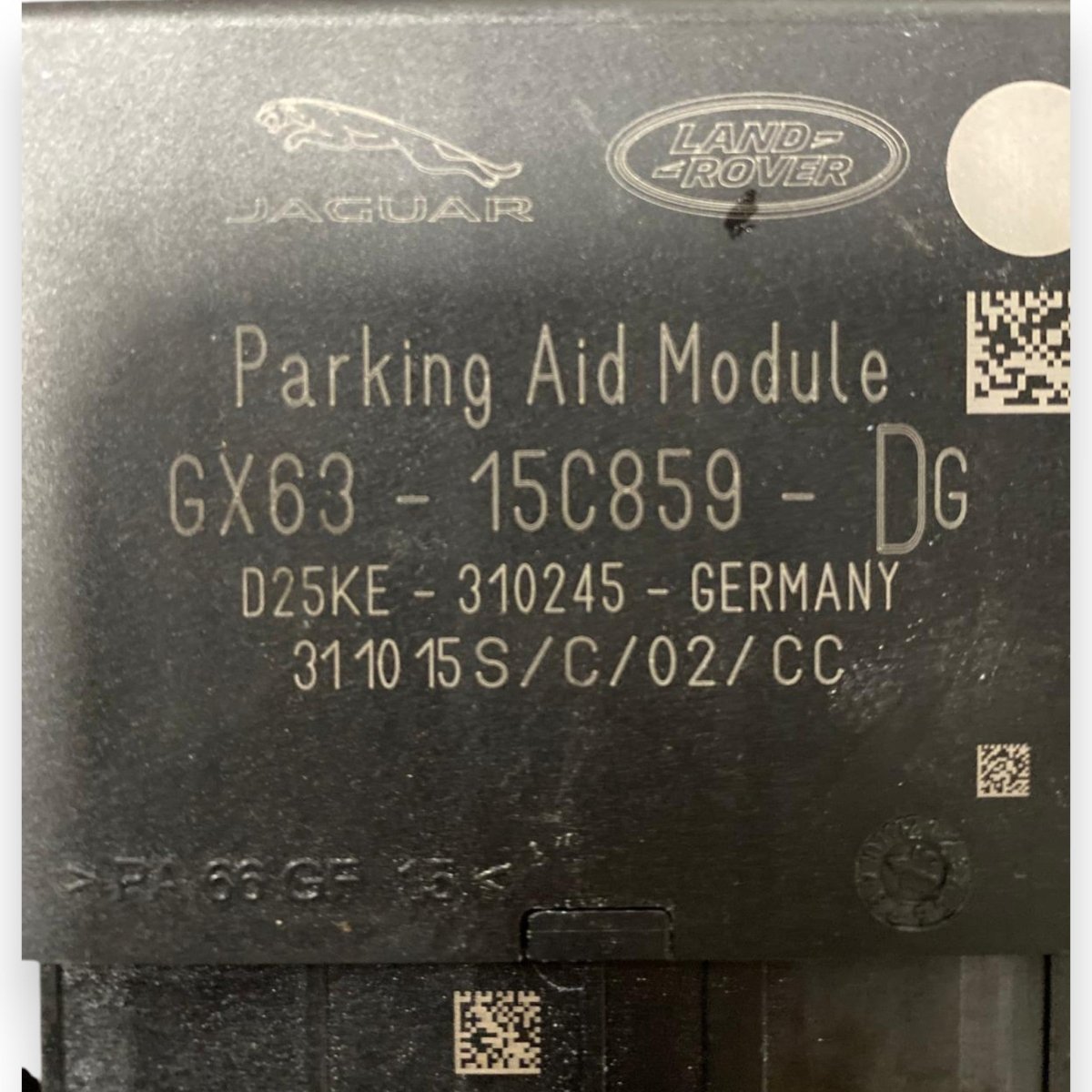 Centralina sensori di parcheggio Land Rover Evoque L538 (2011 - 2018) Cod: GX63 - 15C859 - DG - F&P CRASH SRLS - Ricambi Usati