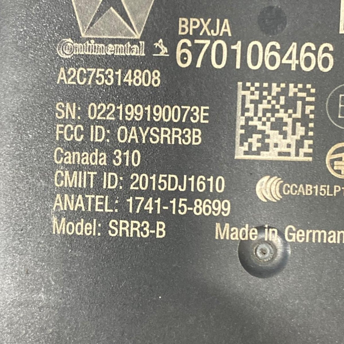 Centralina sensori di parcheggio Maserati Levante Trofeo (2018 - ) Cod: A2C75314808 - F&P CRASH SRLS - Ricambi Usati