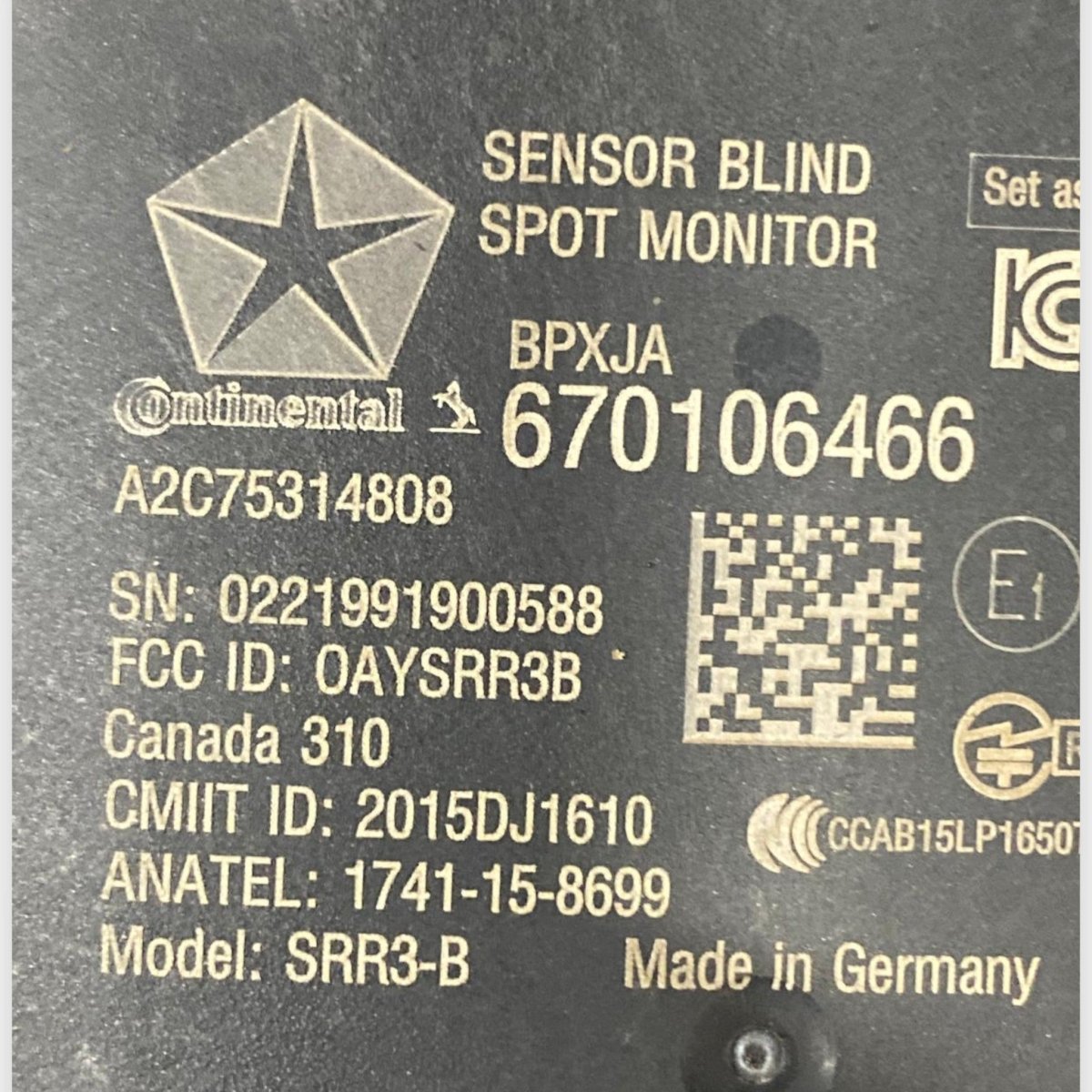 Centralina sensori di parcheggio Maserati Levante Trofeo (2018 - ) cod: A2C75314808 - F&P CRASH SRLS - Ricambi Usati