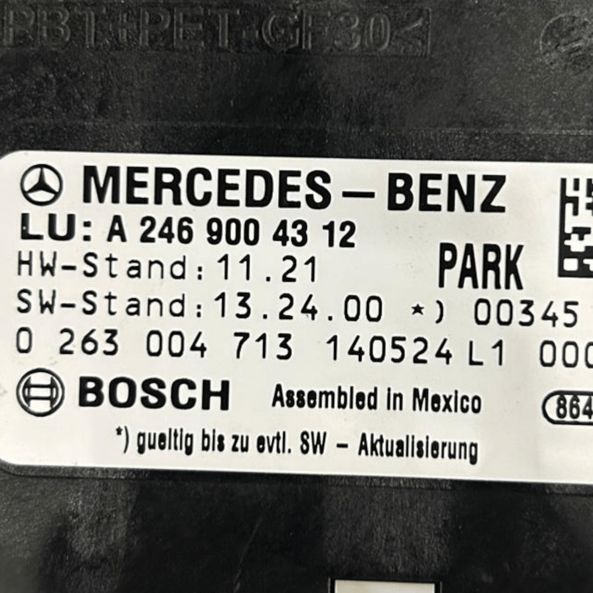 Centralina sensori di parcheggio mercedes classe a w176 cod:A2469004312 (2012 > 2018) - F&P CRASH SRLS - Ricambi Usati