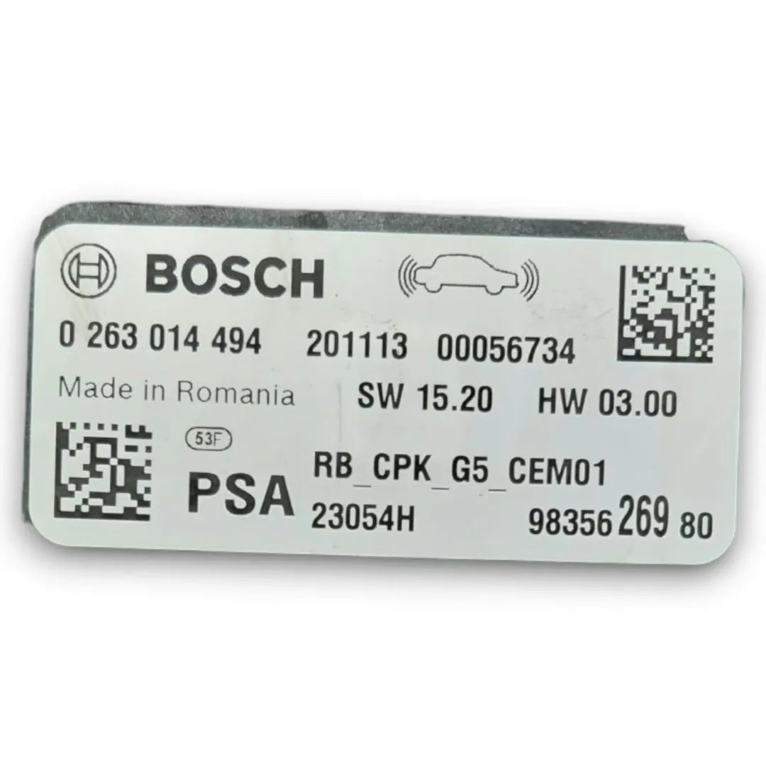 Centralina sensori di parcheggio posteriore Peugeot 2008 2019–2023 OEM 1674257380 - F&P CRASH SRL - Ricambi Usati