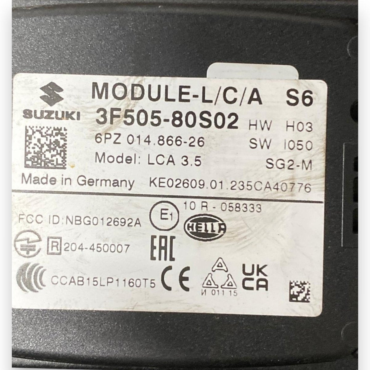 Centralina sensori di parcheggio Suzuki Swift (2017 - 2024) Cod: 3F500 - 80S02 - F&P CRASH SRLS - Ricambi Usati