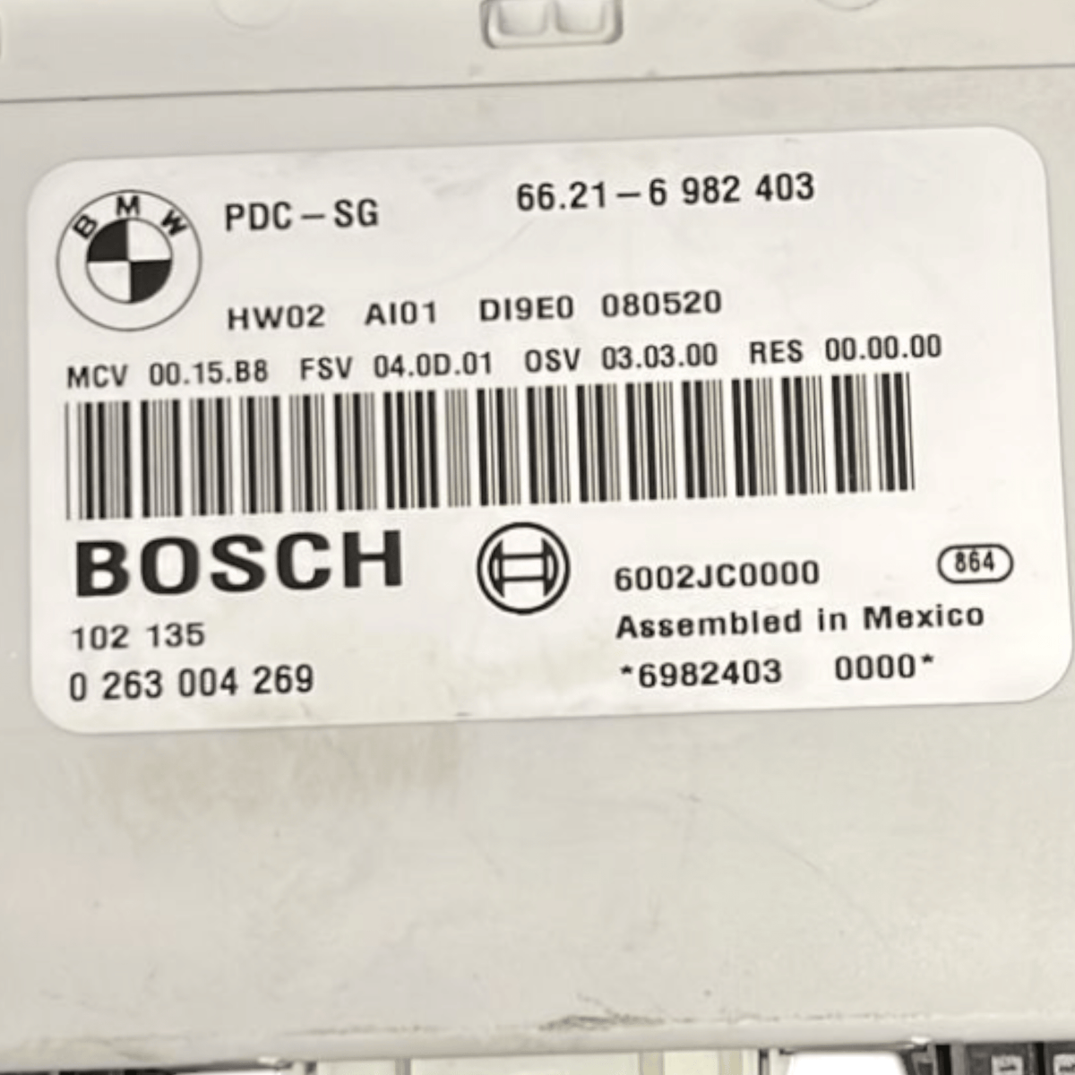 Centralina Sensori Parcheggio Bmw Serie I (E87) cod:6621 - 6982403 (2004 >2013) - F&P CRASH SRLS - Ricambi Usati