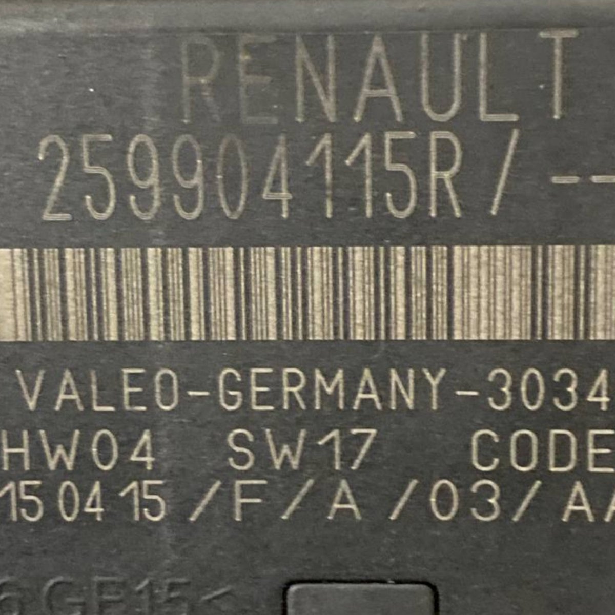 Centralina sensori parcheggio renault clio iv Cod: 259904115r (2012 - 2019) - F&P CRASH SRLS - Ricambi Usati