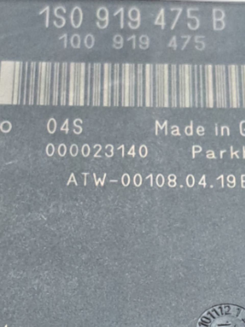 Centralina Sensori Parcheggio Volkswagen Up (2020) COD:1S0919475B - F&P CRASH SRLS - Ricambi Usati