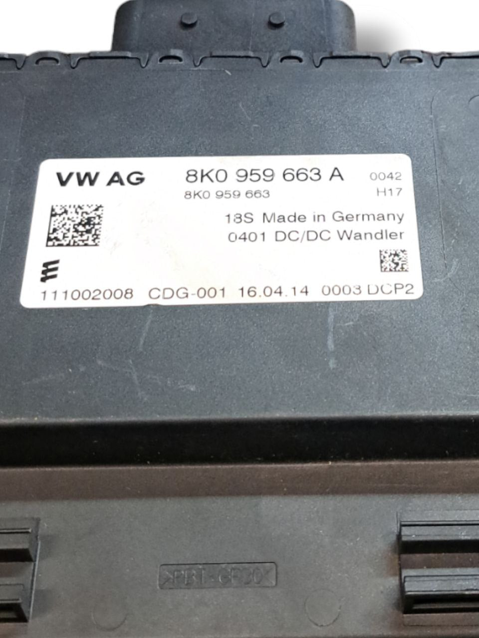 Centralina Stabilizzatore Di Tensione Audi A8 4H 4.2 Diesel (2009 - 2018) COD:8K0959663A - F&P CRASH SRLS - Ricambi Usati