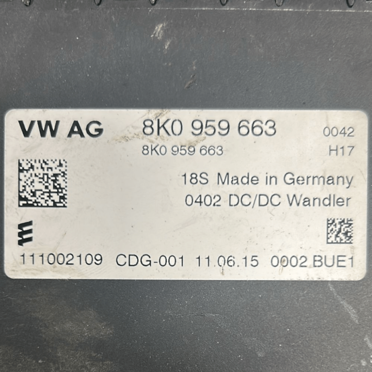 Centralina start e stop audi a4 b8 2.0 diesel cod:8K0959663 (2007 > 2016) - F&P CRASH SRLS - Ricambi Usati