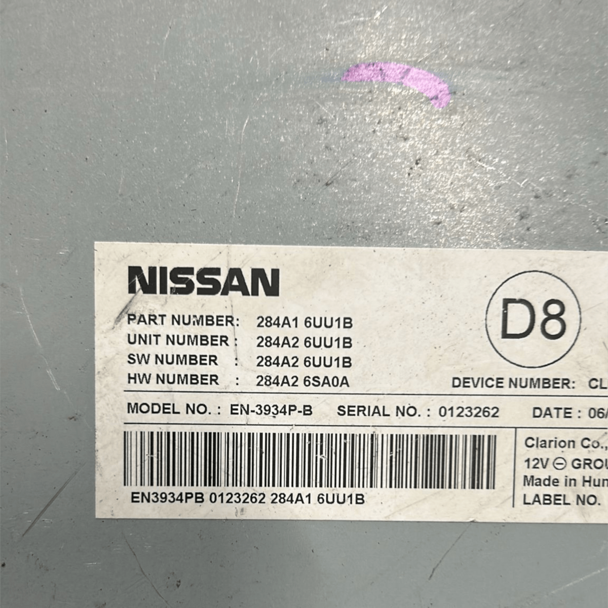 Centralina telecamera anteriore nissan qashqai j12 cod:284a16uu1b (2021 >) - F&P CRASH SRL - Ricambi Usati