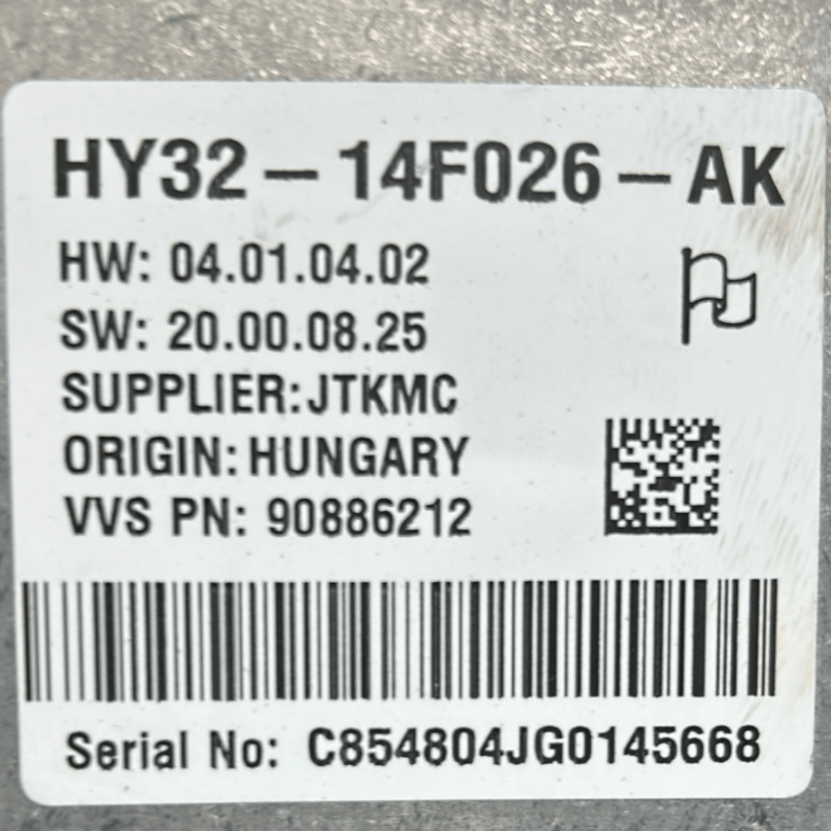 Centralina telecamera Range Rover Velar (2017 >) cod:HY32 - 14F026 - AK - F&P CRASH SRLS - Ricambi Usati