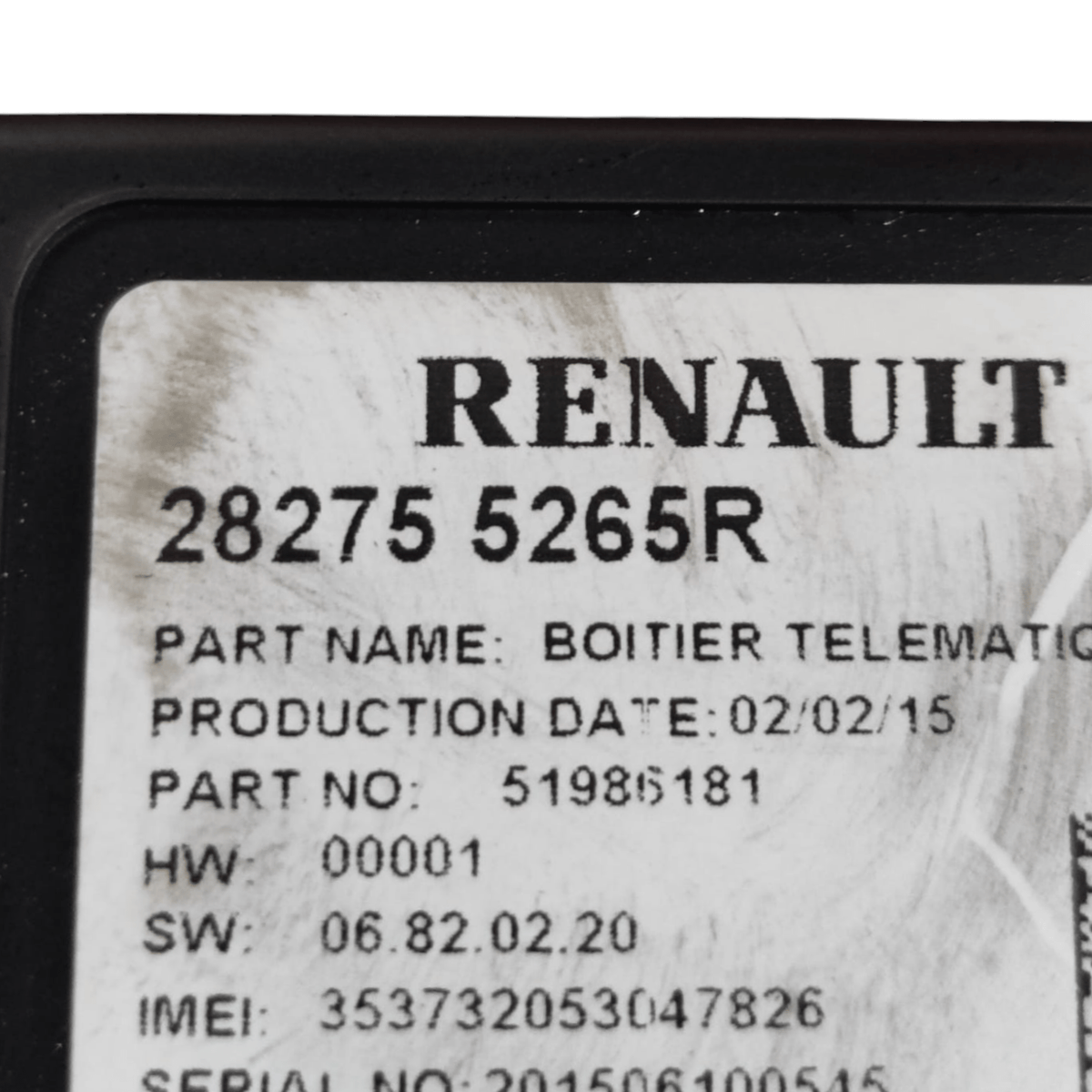 Centralina USB Renault Captur COD: 282755265R (2013 - 2019) - F&P CRASH SRLS - Ricambi Usati
