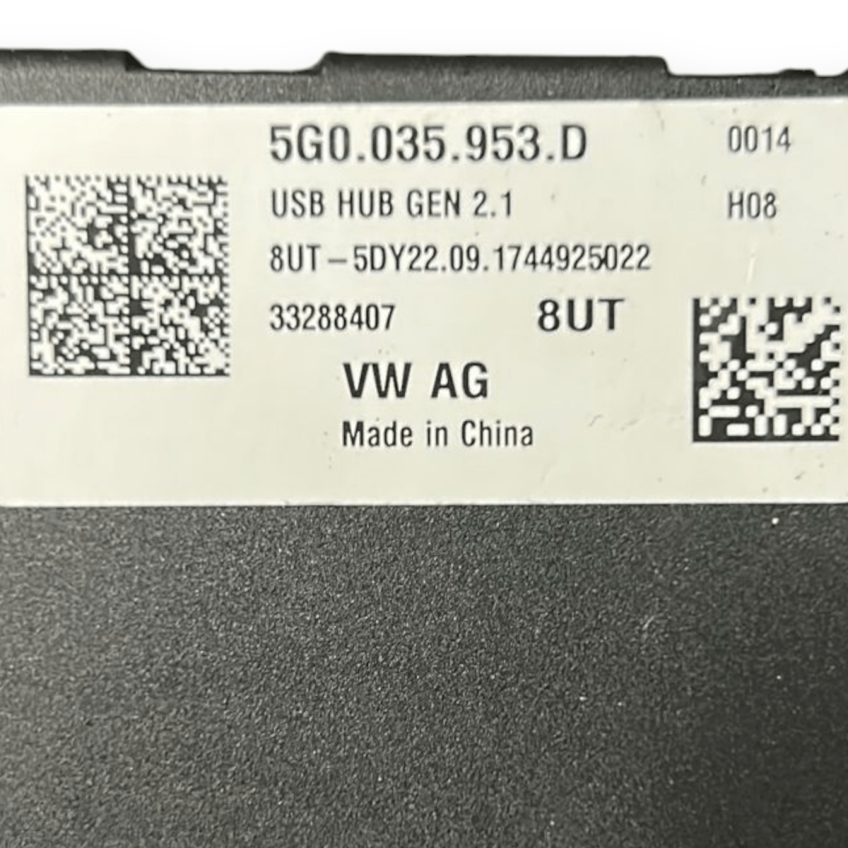USB control unit Volkswagen Polo AW1 code: 5G0035953D (2017 >) - F&P CRASH SRL - Used Parts