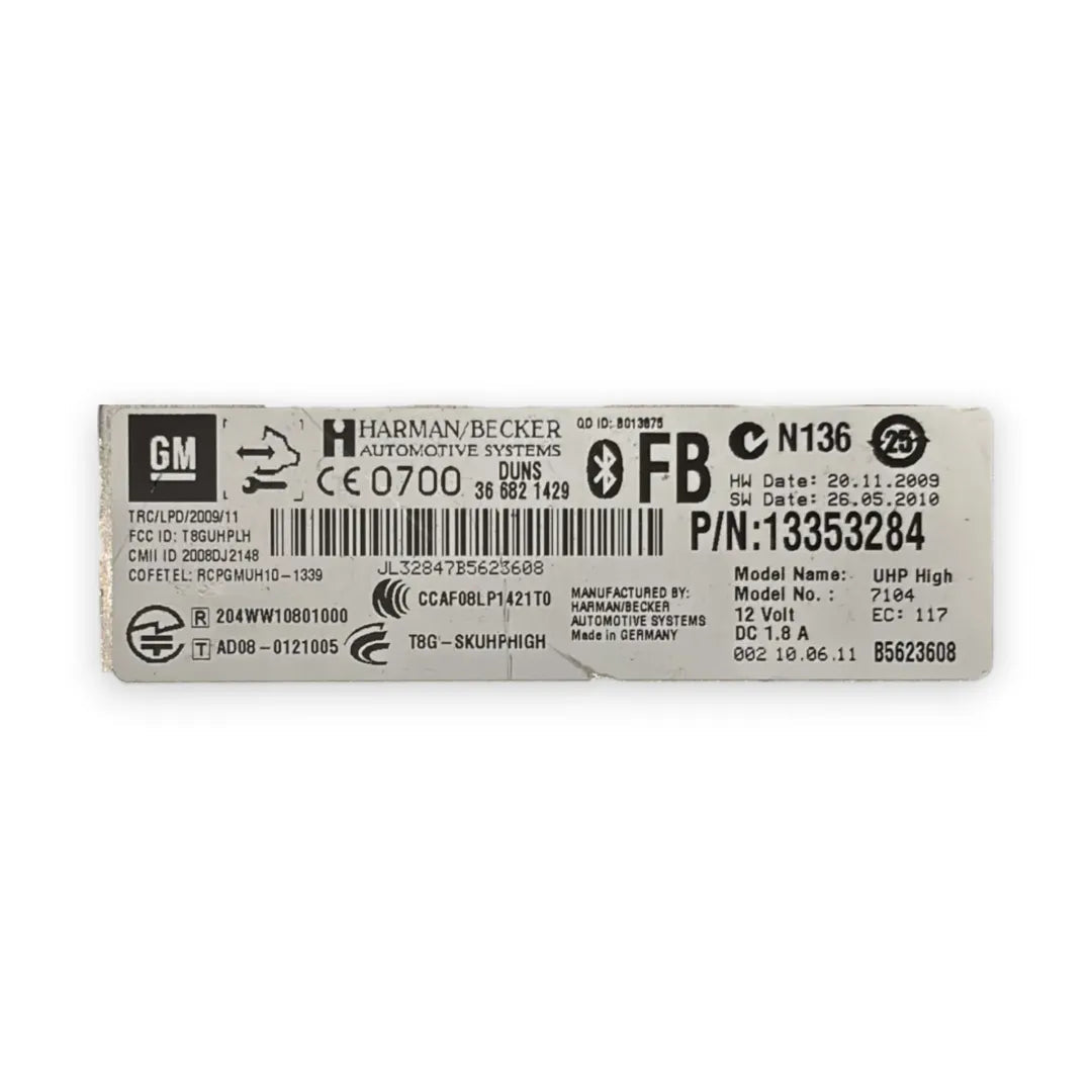 Dettaglio Centralina impianto vivavoce Opel Astra J 2009–2018 cod. 13353284 - foto 3