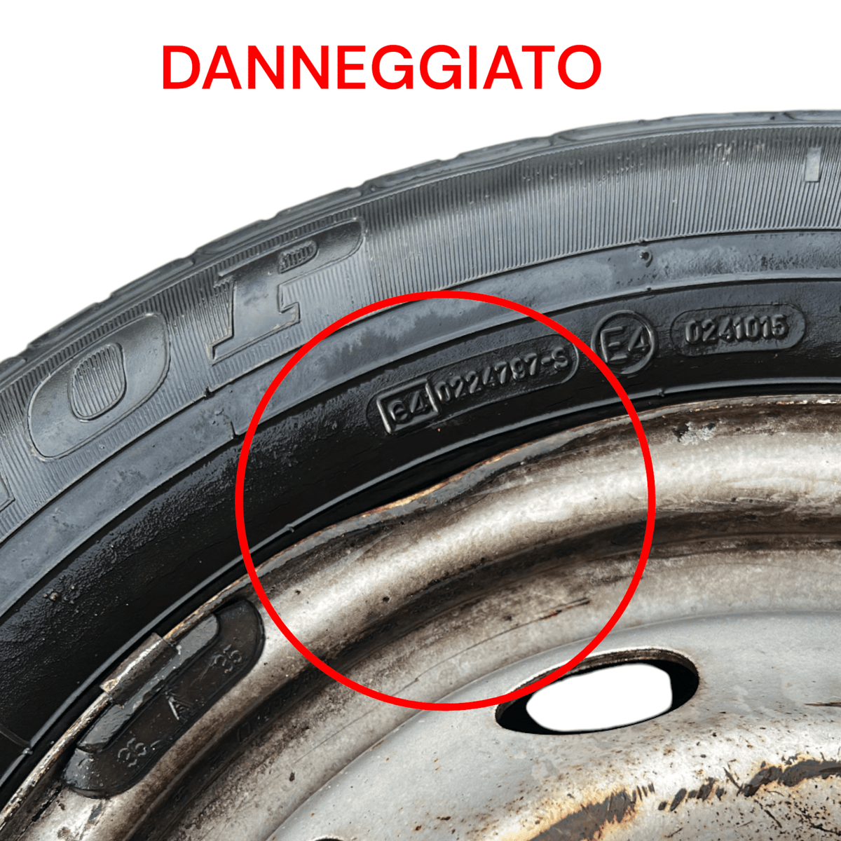 Cerchio In Ferro Fiat Strada I cod.46521706 (4 Fori / 175 / 70 R14) (1999 > 2004) - F&P CRASH SRLS - Ricambi Usati